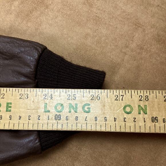 Vintage Perrone Aviation Apparel Leather A-2 Flight Bomber Jacket Size 44 - Picture 14 of 15